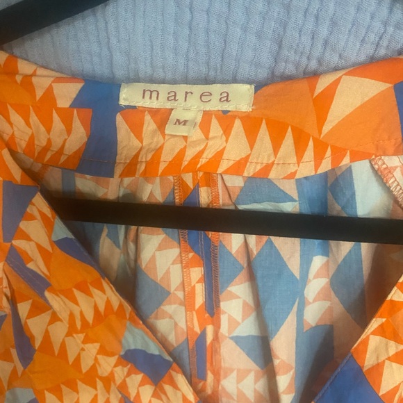 Marea Grecian geo poplin dress - Picture 2 of 4